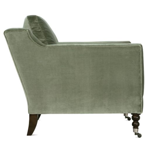 Picture of Quick Ship Madeline Chair - Antiqued Moss Velvet
